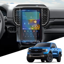 WEIPIN For 2024-2025 Ranger (XLT Optional/LARIAT/Raptor) Screen Protector 12 Inch Glossy Tempered Glass Touchscreen *1 Accessories 9H Hardness Glass - No More Scratch&Fingerprint