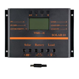 Solar Controller 80A 12V / 24V Battery Charge Regulator Auto 960W / 1920W with LCD Display Mobile Power Supply Charger 5V USB Enhanced Heat Sink (80A)