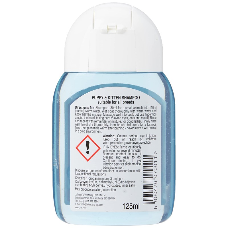 Johnsons Puppy/Kitten Shampoo 125 ml