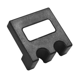 Sarini Portable Pool Cue Holder with 2 Holes Heavy Duty Non Slip Pool Cue Rest Mini Plastic Table Bar Chair Black