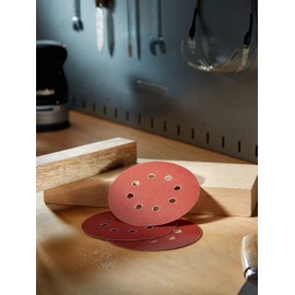 Bosch Klett 5 x Schleifpapier Exzenterschleifer 125 mm Red Wood Korn 180
