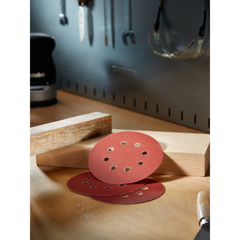 Bosch Klett 5 x Schleifpapier Exzenterschleifer 125 mm Red Wood