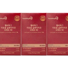 헬씨허그 리포좀 글루타치온 퍼펙트90 필름 30매x3개 고순도 효모추출물 레몬맛 Healthy Hug Liposome Glutathione Perfect 90 Film 30 Sheets x 3 Packs High Purity Yeast Extract Lemon Flavor
