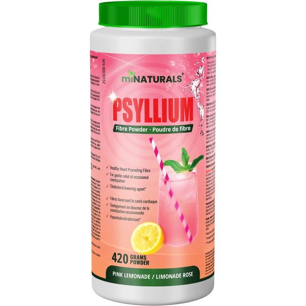 Psyllium Husk Powder, 420 g - Pink Lemonade