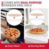 Unicook Round Pizza Stone for Oven and Grill 16 Inch,