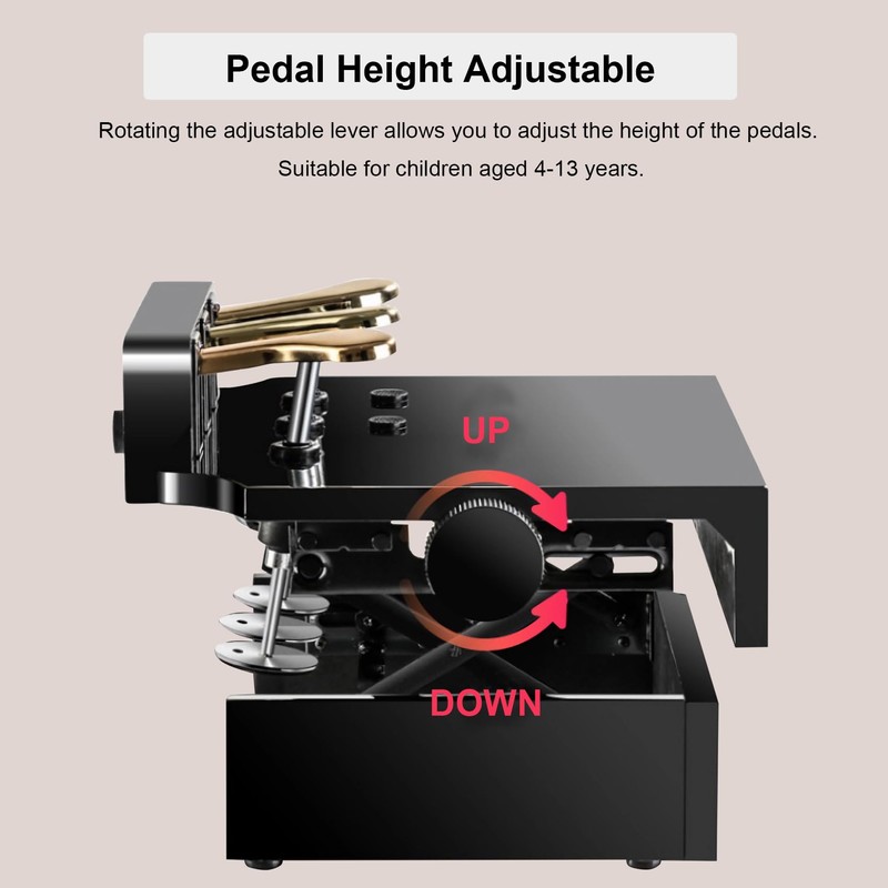 FILISITE Piano Pedal Extender Adjustable Piano Foot Pedal Extender with