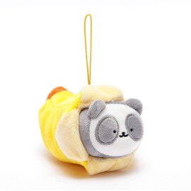 Anirollz - Juego de 2 piezas de peluche, diseño de panda, plátano