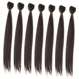 FOMIYES 7pcs Women Hair Extension Set Natural Seamless Human Hair Bangs Clips for Women and Girls