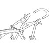 TADAFA Retro Motorcycle Cafe Racer Rear Seat Frame Loop Brat