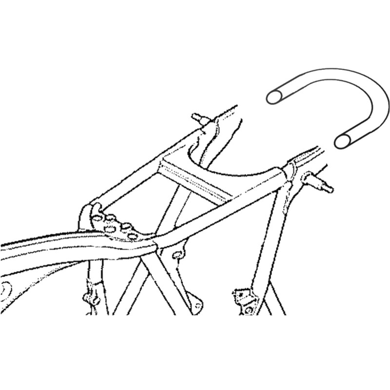 TADAFA Retro Motorcycle Cafe Racer Rear Seat Frame Loop Brat