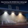 UPONUN Solar Ceiling Light Motion Sensor 2 Pack, Dimmable 6000K/4000K/3200K