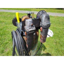 TBT  Welding Bottle Tank Hanger Organizer Removable. Coat Cords Grinders Helmet Tool