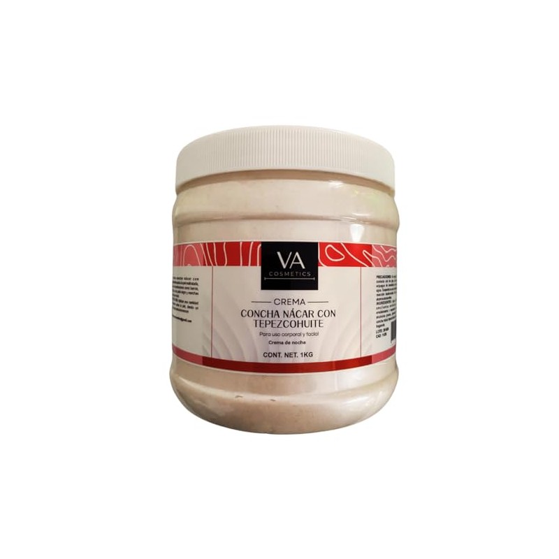Crema Concha Nacar Con Tepezcohuite Corporal y Facial 1 Kilo