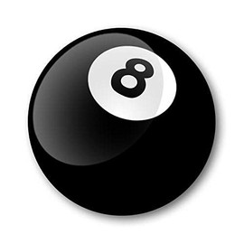 GBJUK 8 Ball Pool Ball Pin Lapel Badge with Butterfly Clasp Back