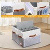 Supowin Shoe Organizer for Closet, Foldable Shoe Storage Bins with