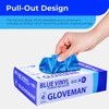 K-MART Gloveman Blue Vinyl Disposable Gloves (Box of 100) (Medium)