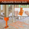 4x4 Screw Jack, 2 Pack Adjustable House Floor Jacks for