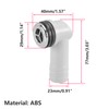 QRITY 1 PCS Overflow Pipe, 29x29mm Round Interface, Kitchen Sink
