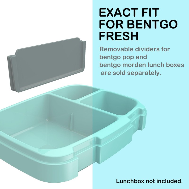 3Pcs Bento Box Replacement Dividers, Compatible with Bentgo Fresh/Modern/Pop, Food-Safe