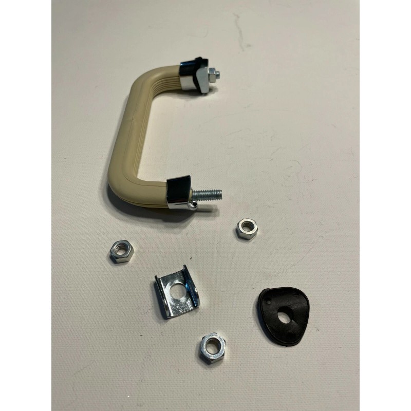 OK Parts VW Bug Beetle Ivory Dashboard Handle Grab Chrome