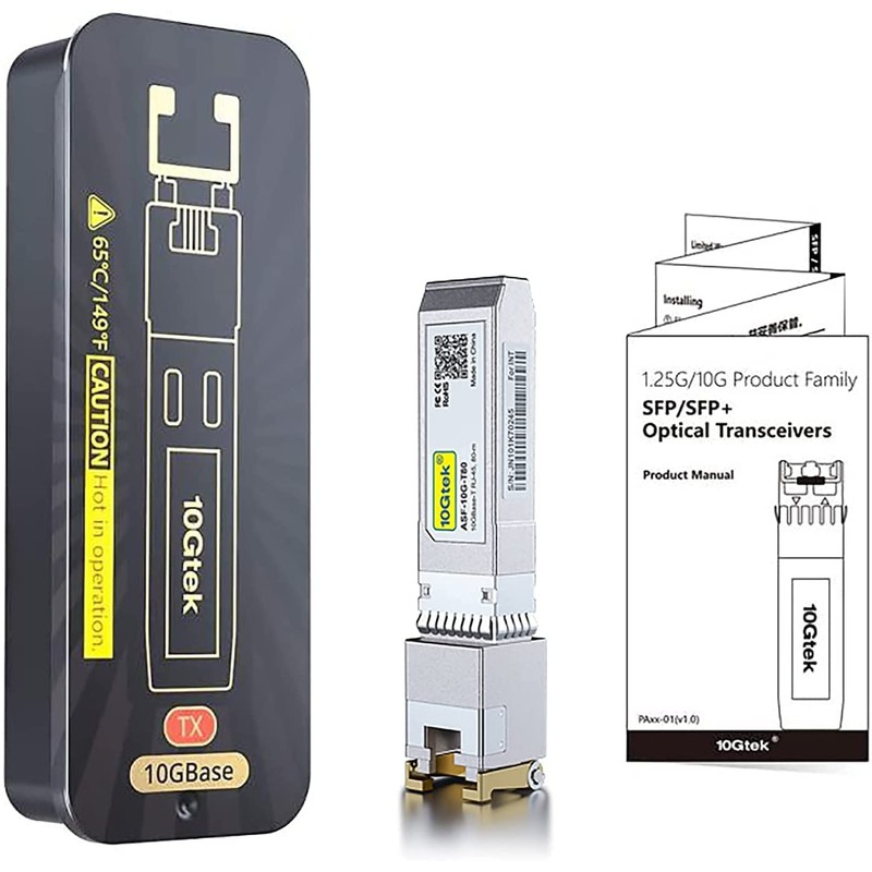 10Gtek 10GBase-T SFP+ Module, 10G-T, 10G Copper, RJ-45 SFP+ CAT.