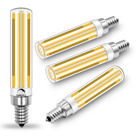 LFLAMPON E12 LED Bulb 10W 1300LM, 120V 100W 120W 150WEquivalent, Dimmable Soft White 2700K Candelabra Light Bulb for Home Lighting, Pack of 4