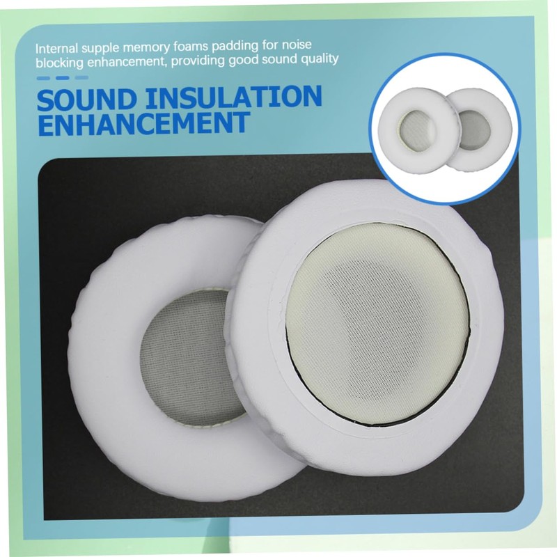 OSALADI 1pair Replacement Ear Pads for Headphones Soft Protein Earmuffs