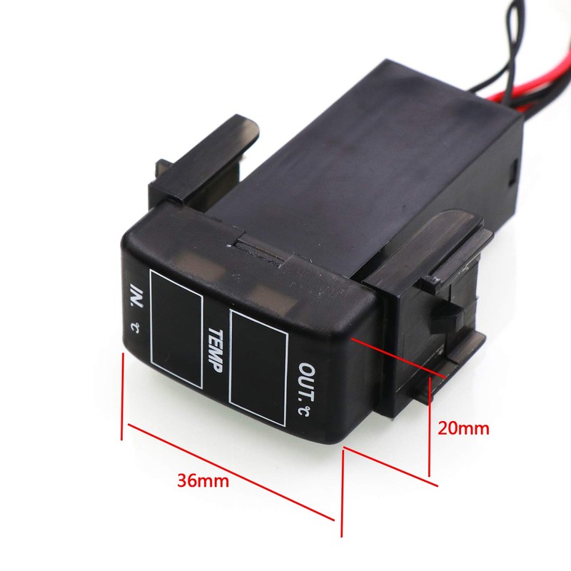 Car Double Thermometer Inside / Outside Temperature Measurement Thermometer Thermometer