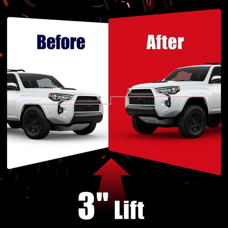 Flycle 3'' Leveling Lift Kit, 3'' Front Leveling Kit Forged