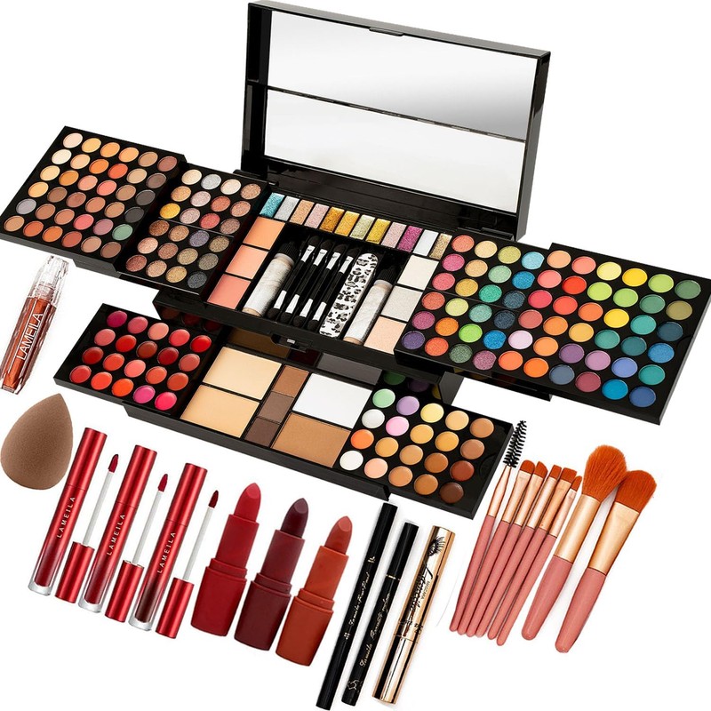 MISS ROSE Set de Maquillaje para Adolescentes, Kit Cosmético Completo