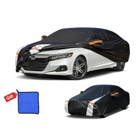 Cotryvox Honda Accord Car Cover 100% Waterproof All Weather, Gift with Towel, 10 Layers Car Cover Custom Fit 2001-2026 Honda Accord, Full Exterior Cover Rain Sun UV Protection with Door Zipper.