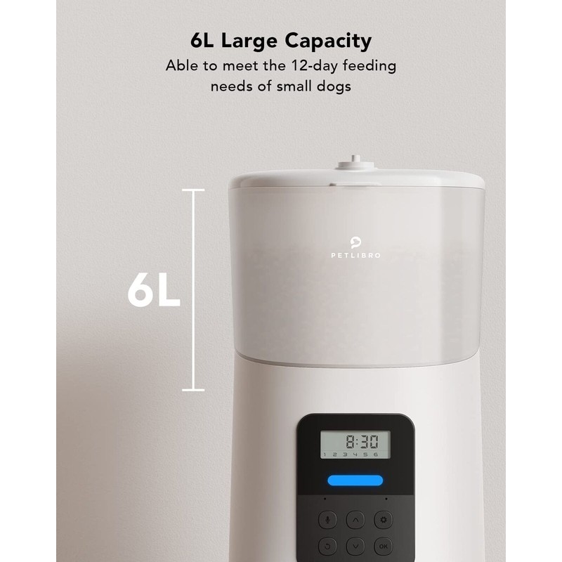 PETLIBRO Automatic Cat Feeder, 6L Auto Pet Cat Dry Food