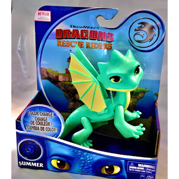 HTTYD DreamWorks Dragons Rescue Riders Summer Color Change Dragon Figure