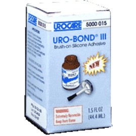 Urocare Products Inc Products Uro-Bond III Brush-on Adhesive 1-1/2Oz Glass Jar, Silicone Based, Flammable, Water Resistant (Jar of 1 Jar)
