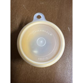 Tupperware Vintage Tupperware Keychain Mini Yellow Plastic Bowl w Lid  1307-8 New NOS
