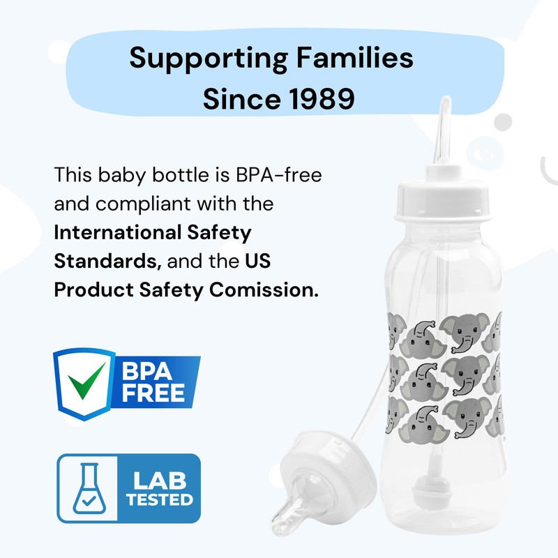 Hands-Free Baby Bottle - Anti-Colic Nursing System 9 oz Baby