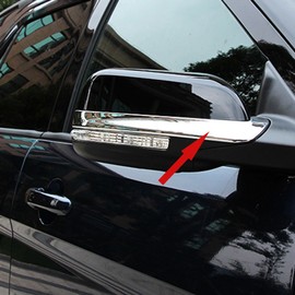 Fit for Ford Explorer 2015 2016 2017 2018 Chrome Rear View Mirror Side Molding Cover Trims
