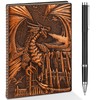 DND Dragon Journal Notebook, 3D Dragon Embossed Notebook with Pen