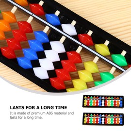 TOYANDONA 2pcs Children's Abacus Abacus Kids Arithmetic Soroban Tools for Kids Abacus Tool Abacus with Colorful Beads 13 Column Math Abacus Childrens Toys Birthday Present Student Abs Puzzle