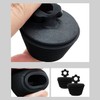 Set of 2 Rubber Stoppers for Bath, No Spool, Bathroom