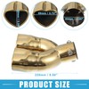 X AUTOHAUX Car Dual Exhaust Tip Heart Shaped Tail Pipe