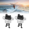 2pcs 316 Stainless Steel Marine Drain Plug Oval Garboard Transom