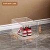 Large Clear Sneaker Display Box with Magnetic Front Door, Stackable