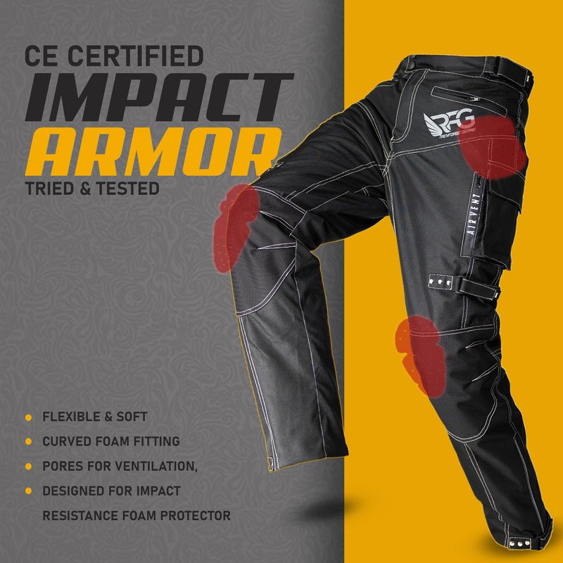 RFG Motorcycle Pants – Waterproof Cordura Fabric - Riding Pants