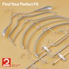 Narrow Petite Clothing Hangers by MAWA, Steel Hanger with Non-Slip