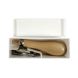 Abig Wooden Handle Lino Cutter & 5 Blades