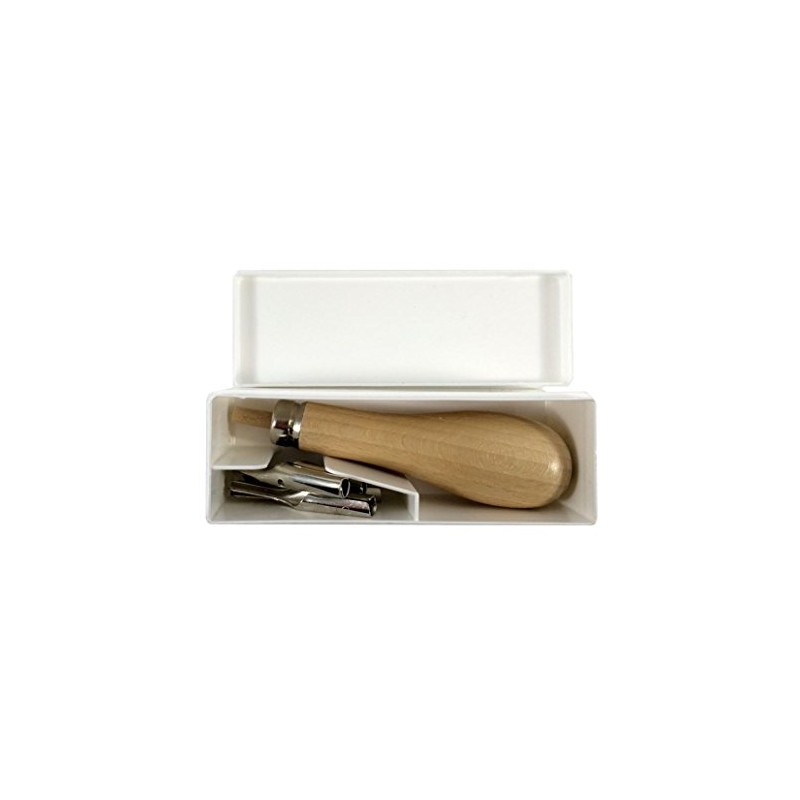 Abig Wooden Handle Lino Cutter & 5 Blades