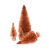 Asodomo 16 Pcs Artificial Sisal Christmas Trees Mini Bottle Brush