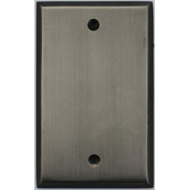 Antique Pewter 1 Gang Blank Wall Plate
