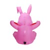 Lighted Inflatable Easter Bunny Easter Blow Up Rabbit with Built